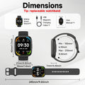 FAWEIO Smart Watch For Men Women Wireless Calling, 1.83" HD Touch Screen Fitness Tracker, 100+ Sports Modes, Built-in Alexa, Dial, Waterproof, For IPhone & Android, Birthday Gifts, Mother'S Day Gift