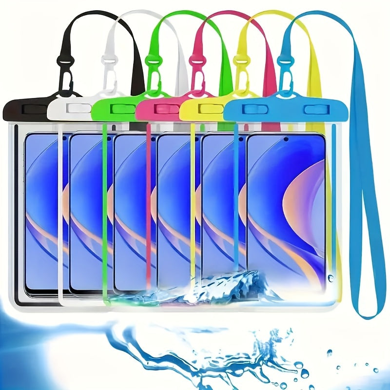 [Universal Mobile Phone Bag] 6pcs Universal Mobile Phone Bag | Outdoor, Swimming, Boat And Beach Accessories For Mobile Phones