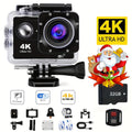 4K WIFI Action Camera: Unleash Your Visual Creativity with 170° Ultra-Wide Angle, Crisp 2" Display, And Ample 32GB Memory. Paired with A Remote Control Accessory Kit for Ultimate Convenience. Father's Day Gift, Capture And Share Unforgettable Moments!