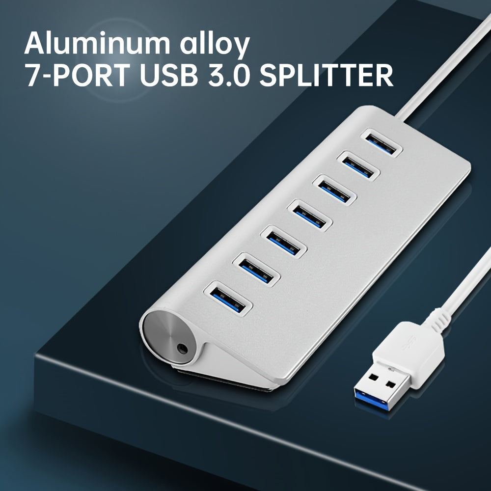 7-Port USB 3.0 Hub for Office with 5Gbps Splitter Extension