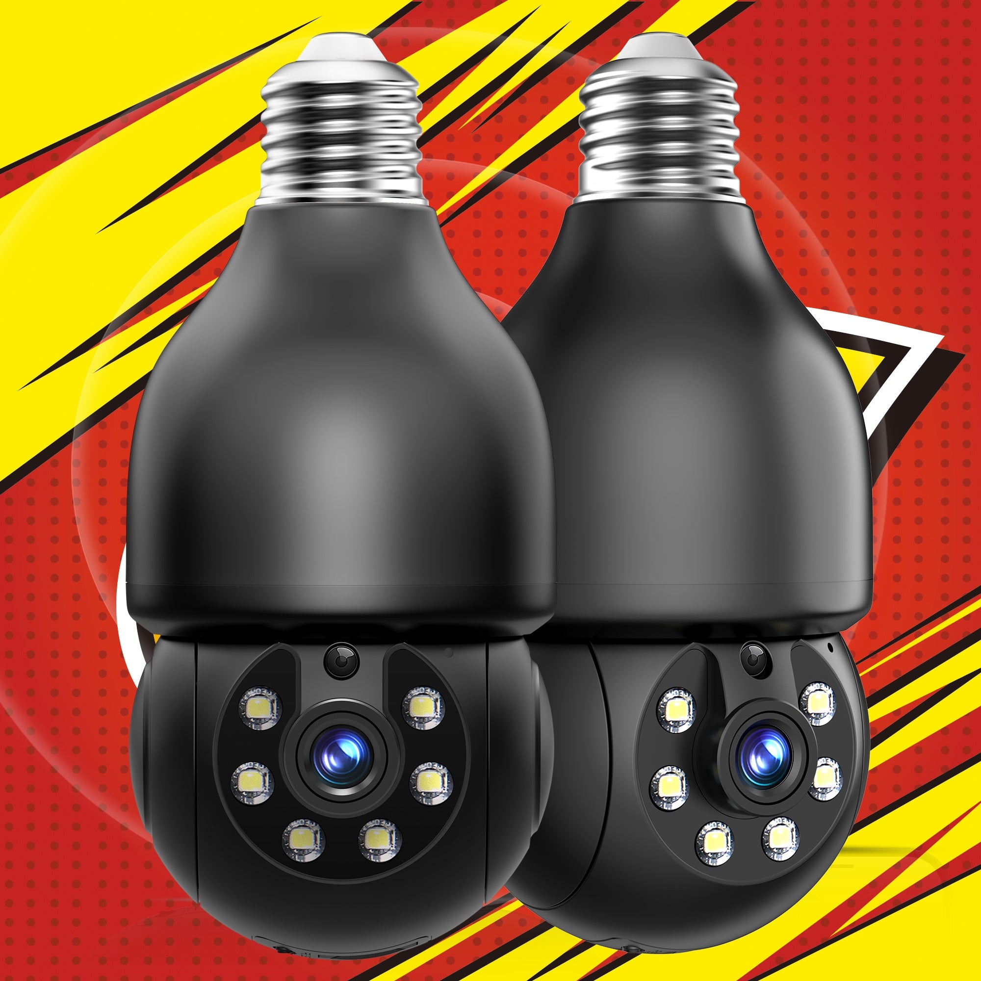 5MP High-definition Smart Bulb Camera, Cat/dog Monitoring Camera, 360° Panoramic Pan-tilt, 5G/2.4G WiFi, Wireless Indoor Use, Color Night Vision, with Motion Detection Alarm, Remote Two-way Voice, Very Suitable for Pet Monitoring, Mothers Day Gift