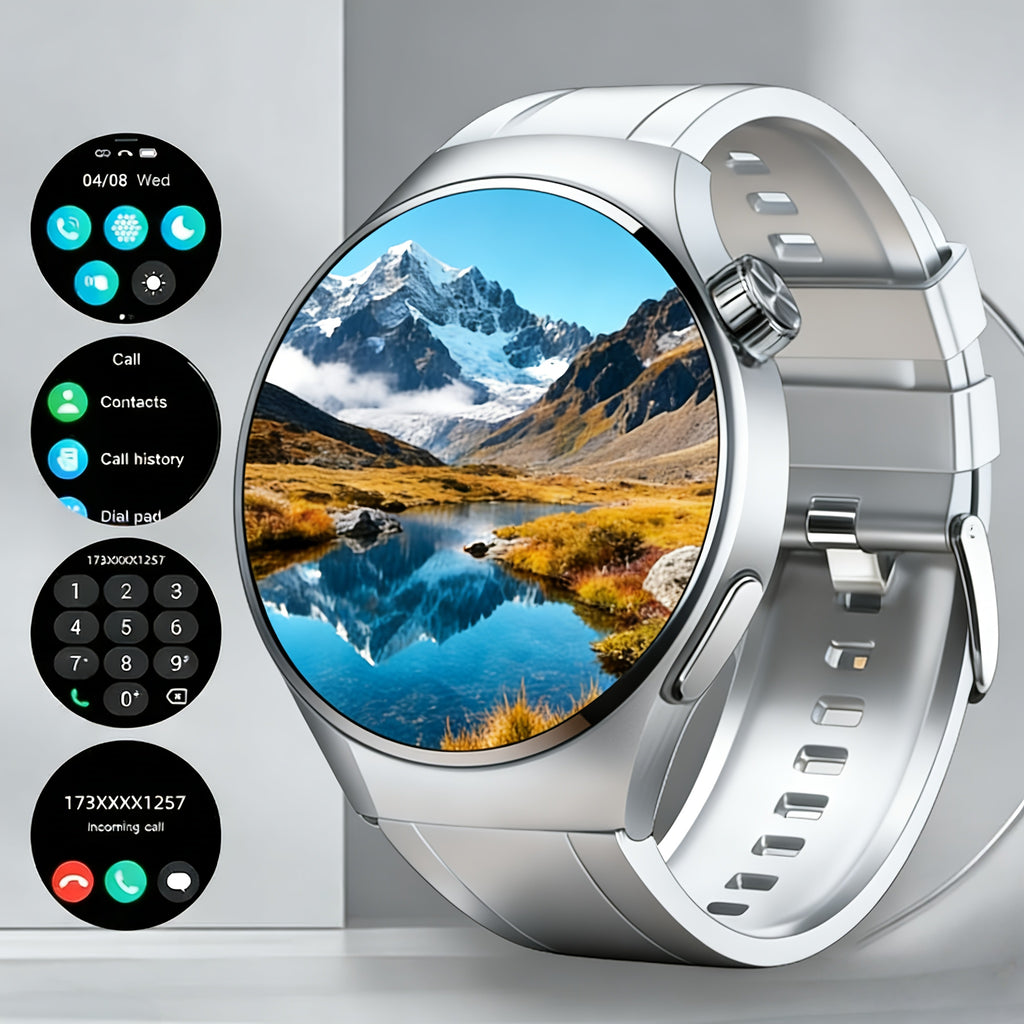 Valentine'S Day Gift - a Popular New Silicone Strap Smartwatch, Suitable for Both Men And Women, Capable of Making/Receiving Calls, Step Counting, Calorie Tracking, Multiple Sports Modes, Remote Camera Control, Music Playback, Alarm Reminders