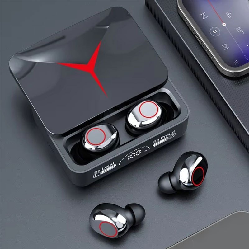 Wireless Headphones with Noise Canceling Microphone, Headphones, Touch Control, LED Display, Gaming Headphones, HD Calling, Voice Assistant, High Fidelity Stereo, High Fidelity Stereo, 150 Hours Standby, Wireless Headphones, Black