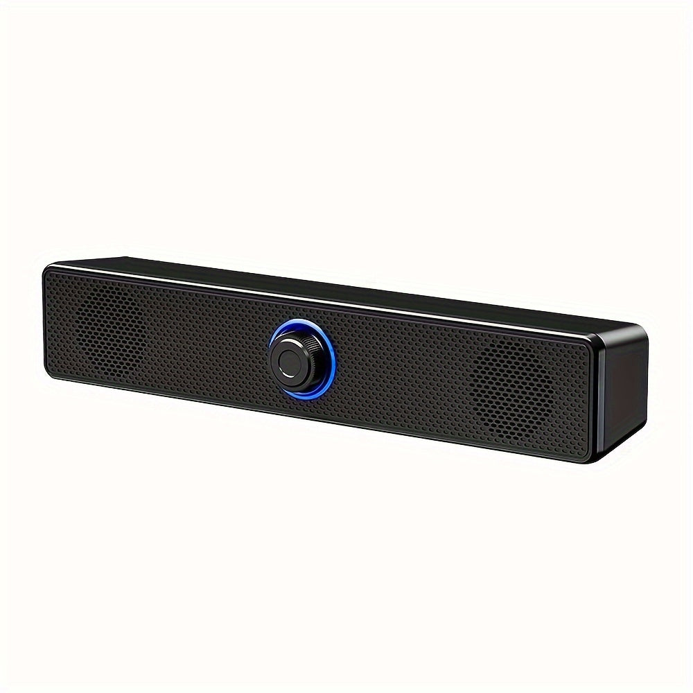 4D Audio Effect Anti-magnetic Interference, USB-powered Wired Desktop Speaker with 3.5mm Plug And Independent Volume Control, Stereo Audio Output, Suitable for Computers And Laptops.