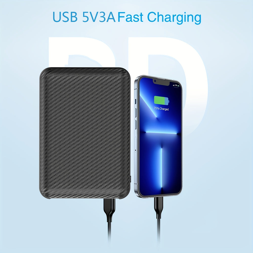 20000mAh Power Bank 5V 3A Fan Portable Charging Power Supply Phone External Battery for Fan Vest Jacket Cool Clothing