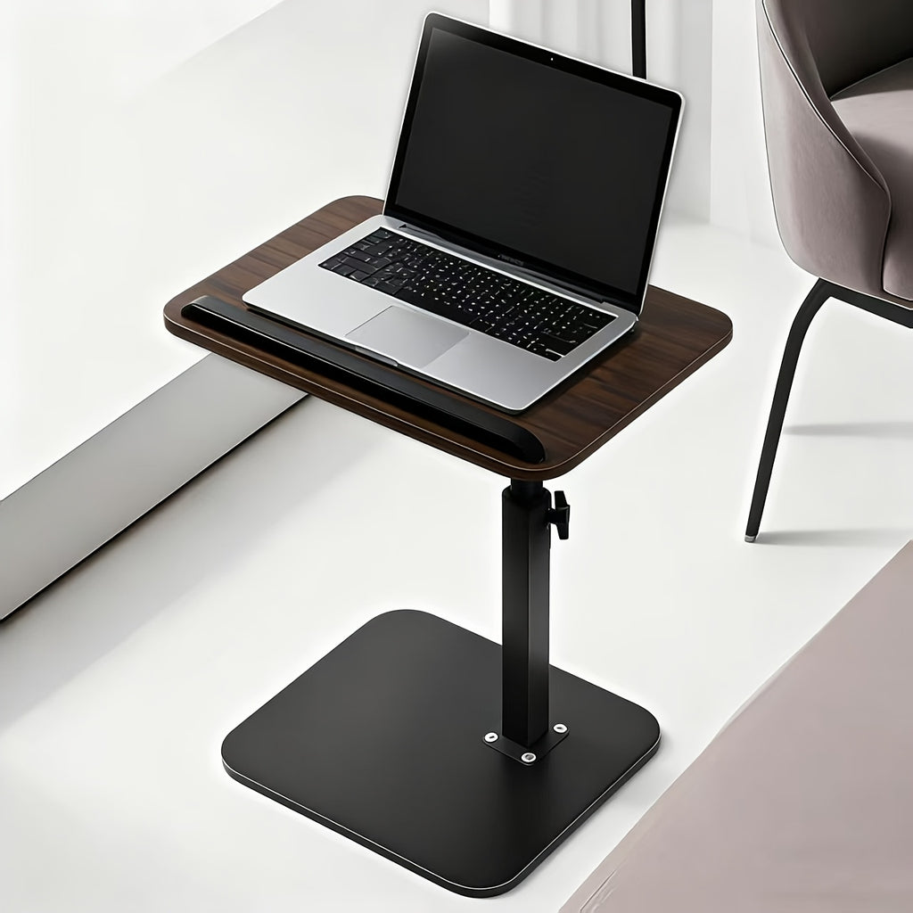1. Rotatable And Adjustable Laptop Stand Desk for Bed - Black/Walnut, Featuring A Support Rod And Angle-adjustable Design, Perfect for Working On Sofas Or Beds, Breakfast Trays, Home Offices, Movie-watching Setups, And Easy Placement Anywhere
