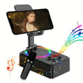 [Portable Wireless Speaker] New Portable Wireless Speaker With Mobile Phone Stand- Outdoor Wireless Speaker, Turtle Box Speaker- 1200mAh Battery, 6 Hours Of Playback Time, Loud Bass, Powerful Including USB Charging Cable- Perfect For Home, Car, Outdoor Ca