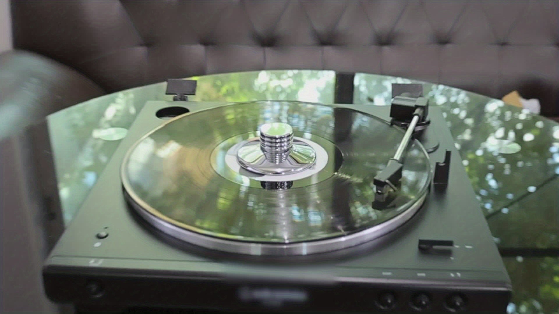 YYAUDIO Metal Record Weight Stabilizer for Turntables | LP Clamp That Reduces Noise, Durable Polished Surface, Compatible with Vinyl Records & Audio Devices, Accessory for Noise Reduction, Elegant Audio Add-On, Engineered with Precision