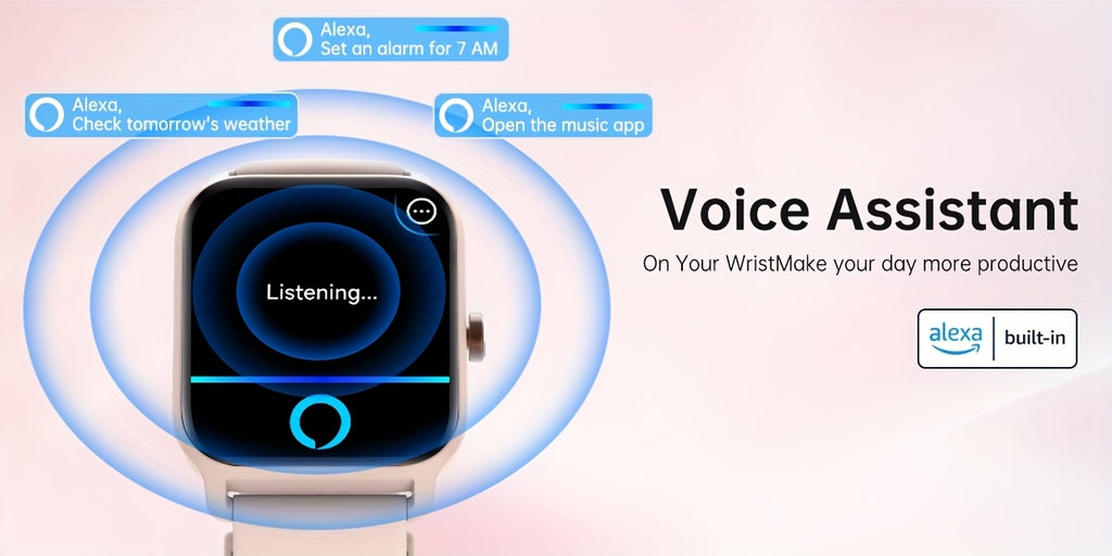 [Mother's Day Gift] Mother's Day Gift, FAWEIO Women's Smart Watch, Men's Wireless Calling, 1.8-inch HD Touchscreen, Fitness Tracker, 100+ Sports Modes, Built-in Alexa Smartwatch, Suitable for iPhone and Android