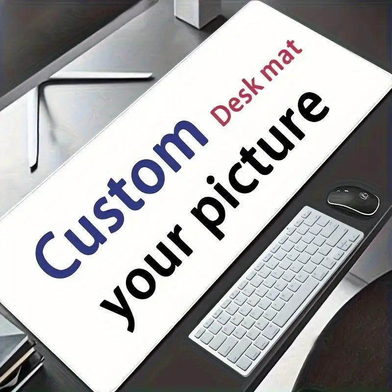 Personalized Large Mouse Pad And Desk Mat with Custom Photo/Text - Features a Non-Slip Base, Perfect for Office, Gaming, Or Home Use - Customize with Your Own Images Or Text - a Great Gift for Professionals And Gamers
