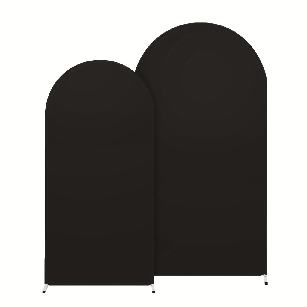2D Flat, Two Different-sized And Styled Wedding Arch Banner Covers with Stretchable, Wear-resistant And Wrinkle-free Fabric, Tight-fitting Arch Covers Suitable for Wedding Ceremonies, Gender Reveals And Birthday Parties.