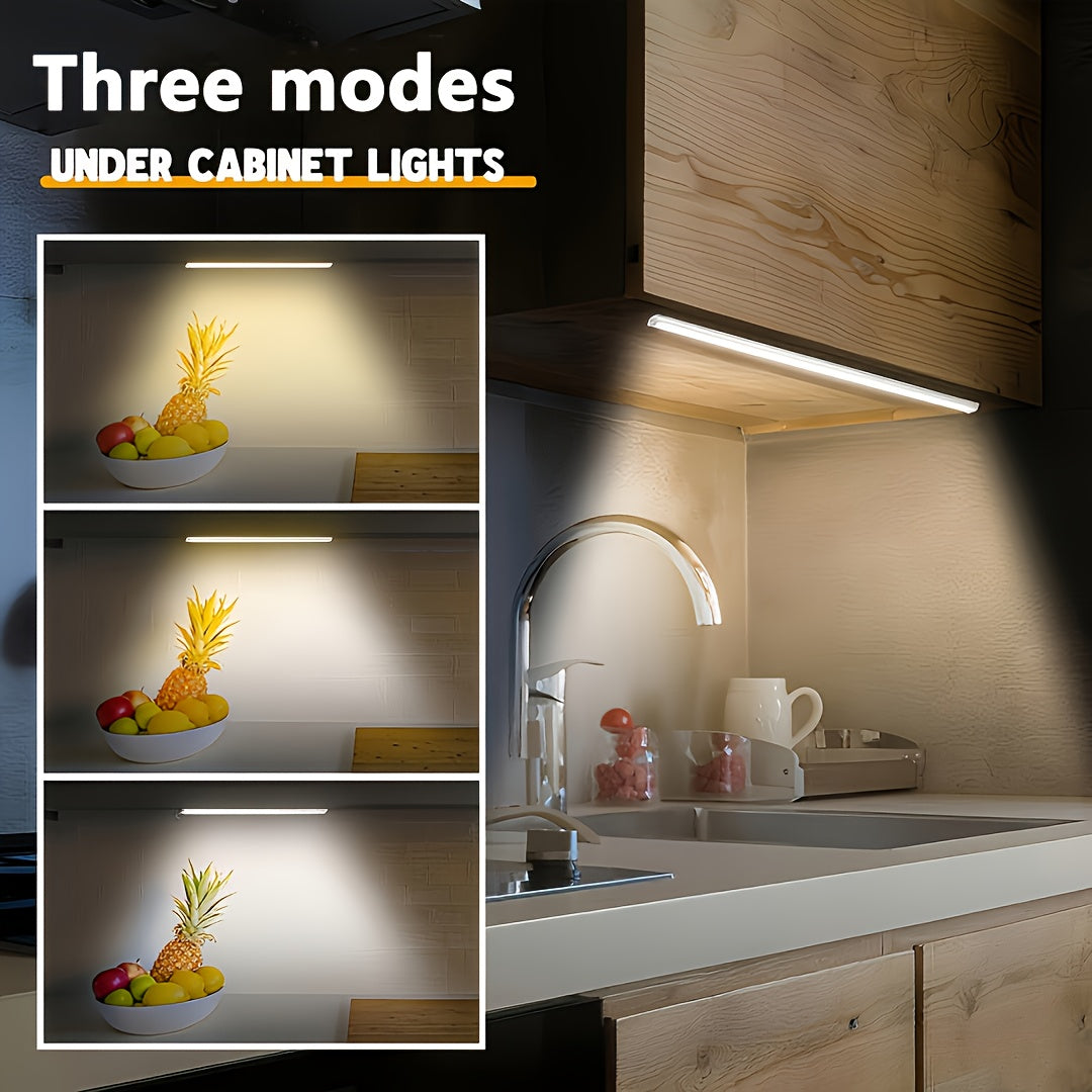[Smart LED Motion Sensor] 6pcs Smart LED Motion Sensor - Dimmable Cabinet Light, USB Charging Smart Night Light, 3 Adjustable Modes, Night Light, Suitable For Bedroom, Stairs, Kitchen, Piano Room, And Dance Studio, Bedhead Reading Light | Indoor Sports Ca