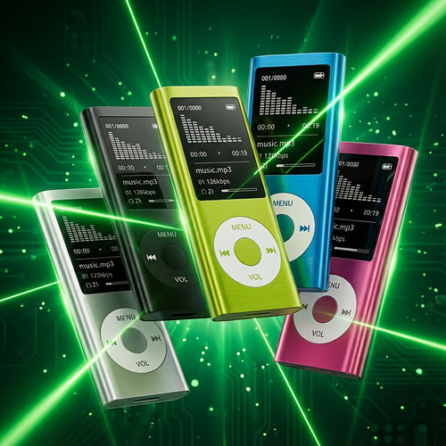 1 Portable MP3/MP4 Player with 128GB Expandable Storage Lossless Audio MP3 WMA FLAC APE And Video Playback E-Book Reader Photo And Video Viewer LCD Screen Alloy Body Ideal for Music Reading Travel And Offline Use Perfect Christmas Gift SD Card Not I