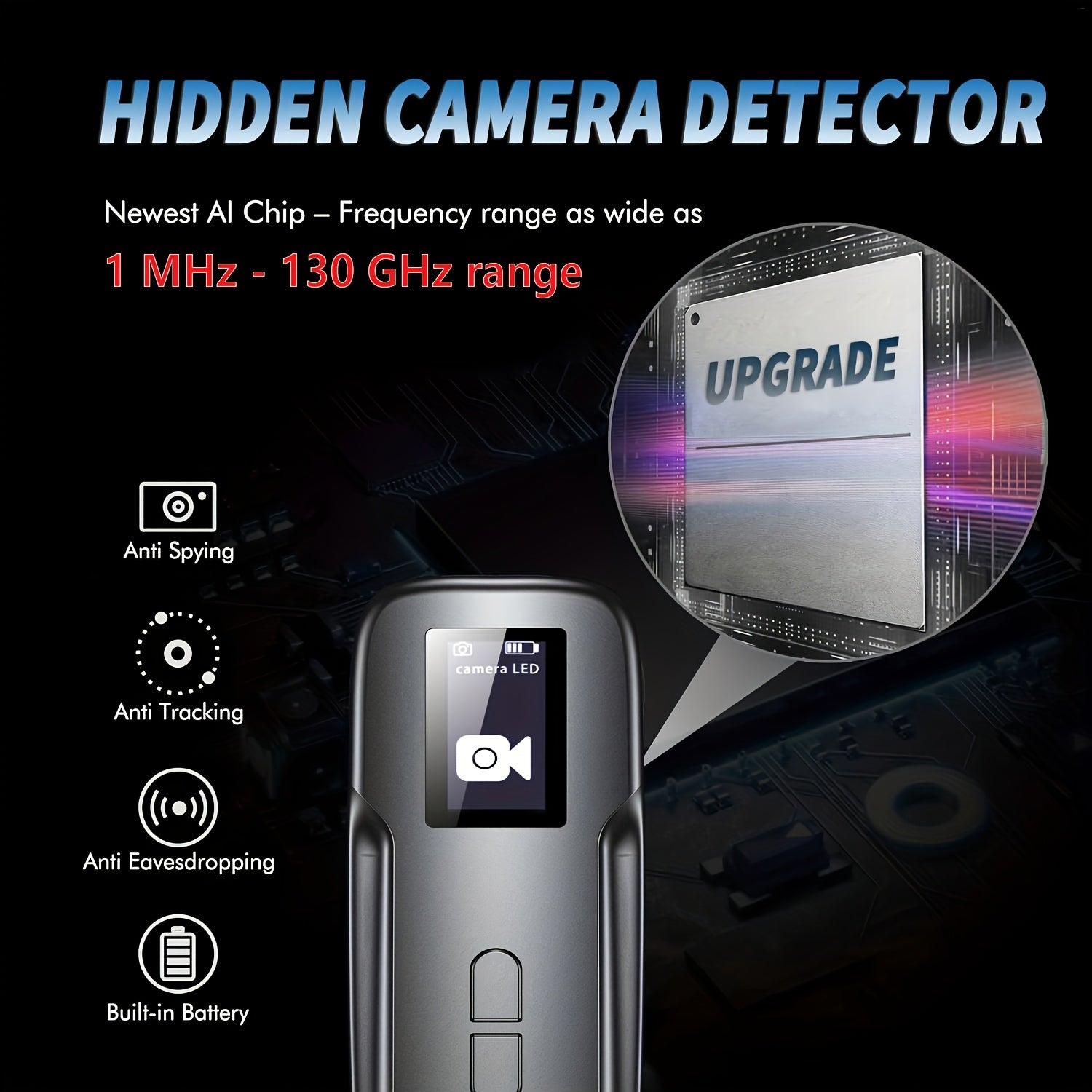 2026 Latest Hidden Camera Detectors With OLED Screen, Anti Spy Detector, Bug Camera Detectors, Car Hidden Detector, Infrared Detector, RF Detector, Anti Eavesdropping, Finder Device, Anti Tracking For Travel, Office, Hotel