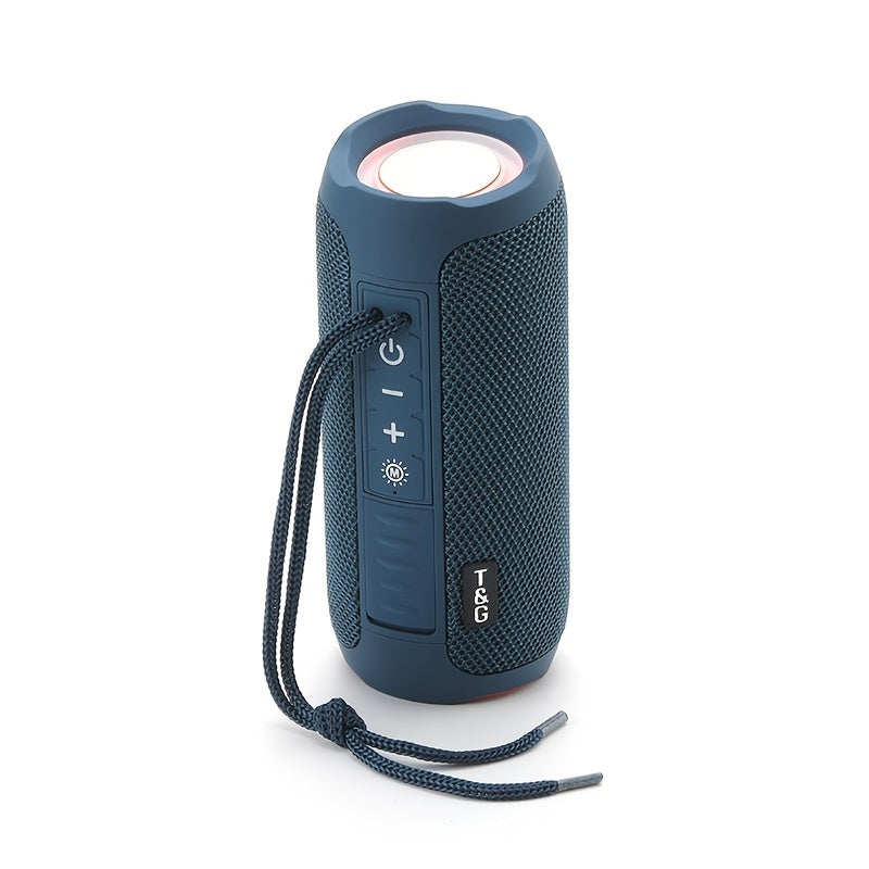 TG227 Wireless Portable Speaker |, High-Resolution Audio with LED Breathing Light, TWS Interconnected Stereo Sound, USB Rechargeable, Supports Mobile Phones, Tablets, Computers, TVs, Suitable for Outdoor Activities, Mountain Climbing, Gatherings