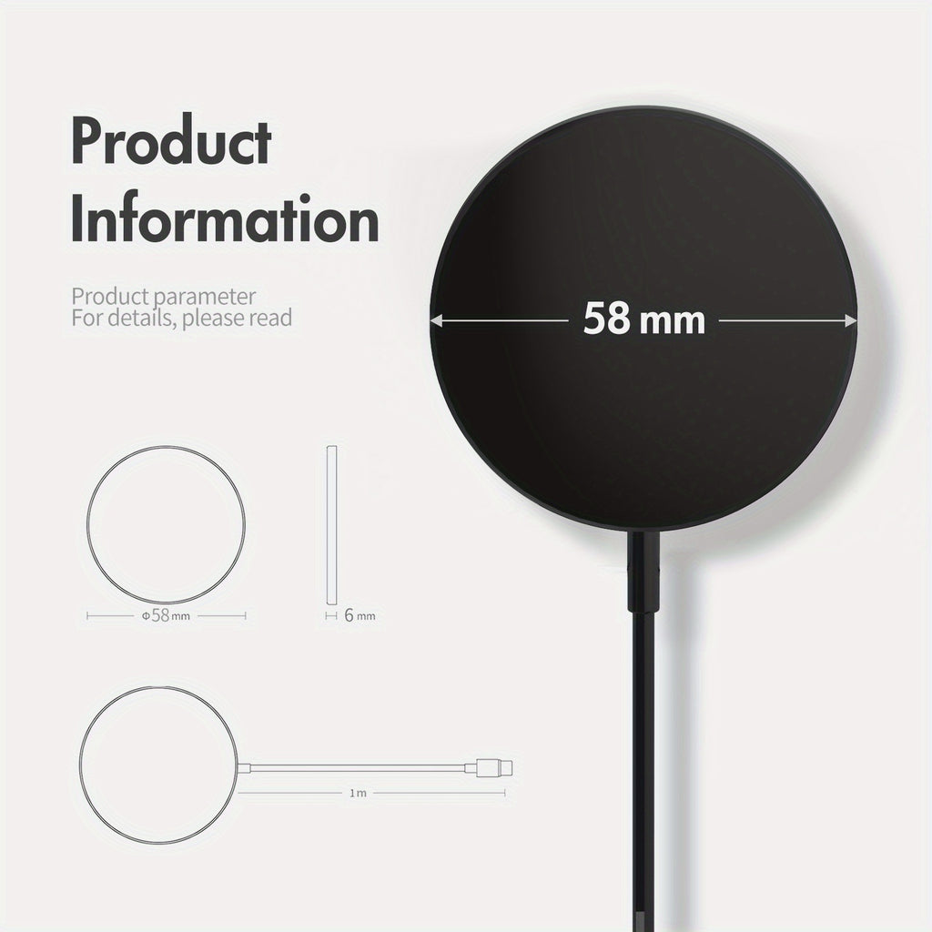 [Gift for Friends] 2/3-Pack Portable Magnetic Wireless Charger, Fast Charging Pad for iPhone 17/17 Air/16/15/14/13/12/11/X/Pro Max/Pro/Plus, for Airpods 4 3 2 Pro Series And Multiple Devices, Travel Friendly, Local Warehouse, Gift for Friends Or Family