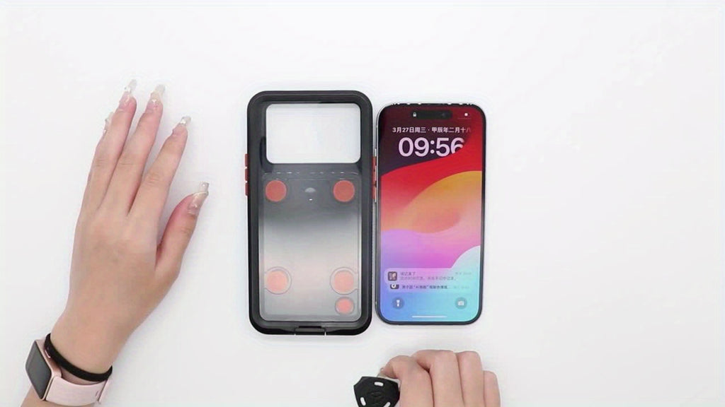 Phone Case - Outdoor Sports Swimming Surfing Underwater Photography Multifunctional 360-Degree Fully Enclosed Universal Shockproof And Dustproof IP68 Phone Case Suitable for Iphone 16/15/15 Pro/14/14 Pro/13/13 Pro/12/12 Pro