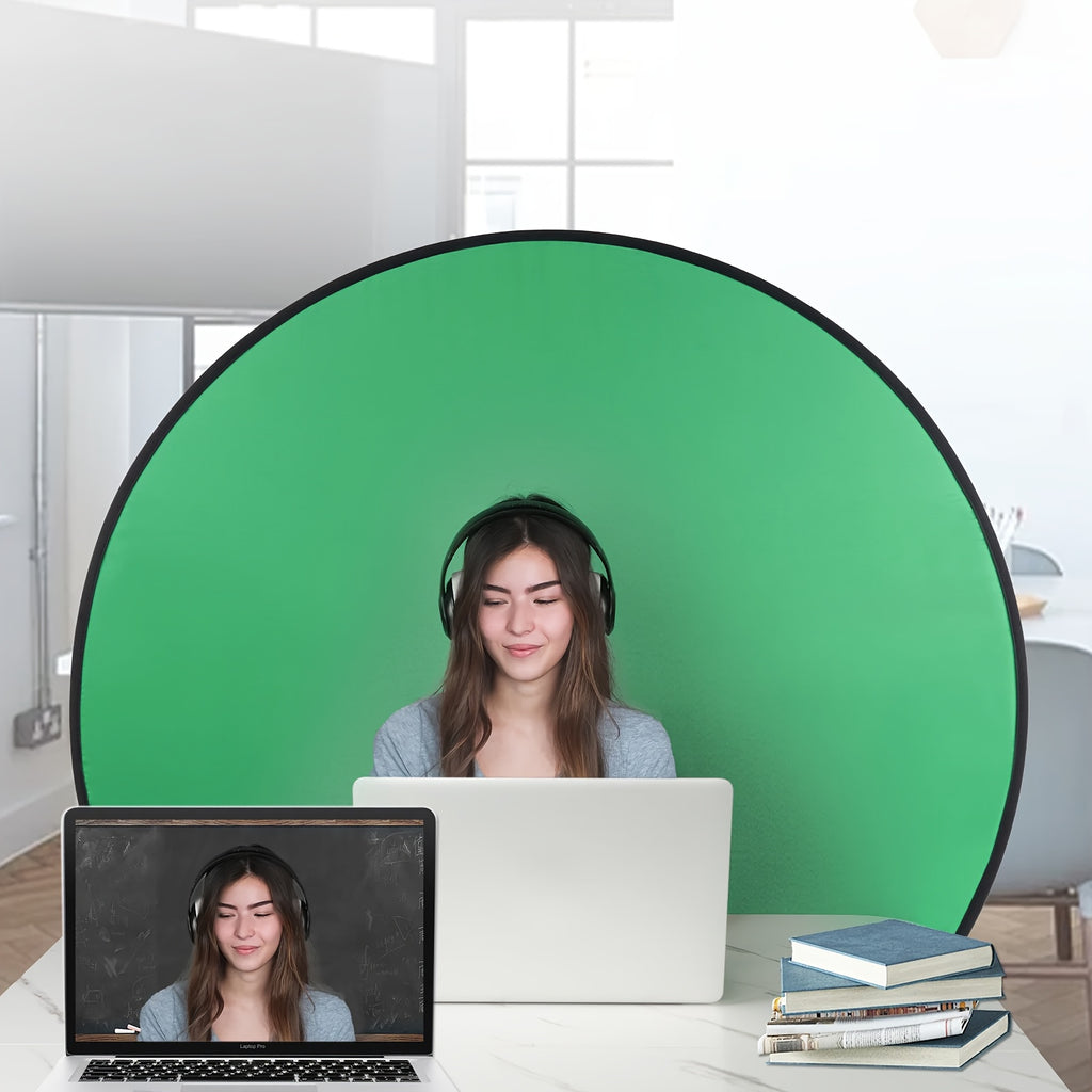 VINCI folding studio live broadcast room props background frame green screen, suitable for live photography, photography, e-sports games, live speeches, company meetings, home office and other scenes