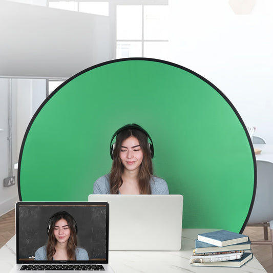 VINCI folding studio live broadcast room props background frame green screen, suitable for live photography, photography, e-sports games, live speeches, company meetings, home office and other scenes