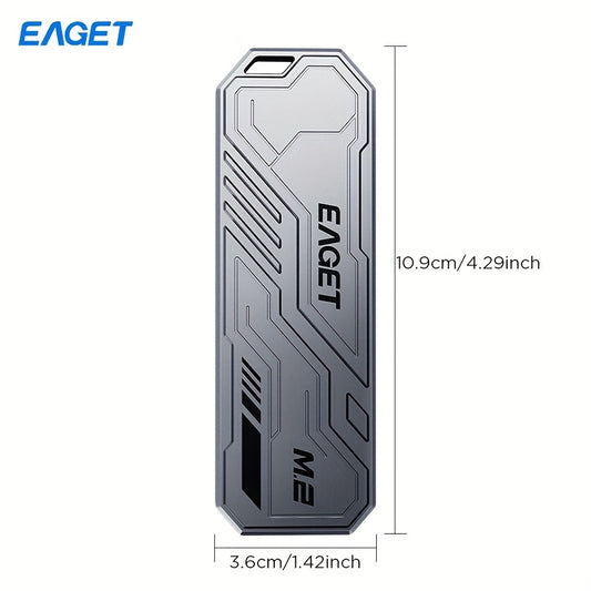 1pc SE910D External Aluminum Alloy One Only Supports M.2 Pcle NVME SSD, The Other Supports Both M.2 Pcle NVME SSD And Support M.2 NGFF SATA SSD Enclosure Adapter USB 3.2 Gen 1 Type-C (10 Gbps) Adapter Portable Solid State Drive External Case for SSD
