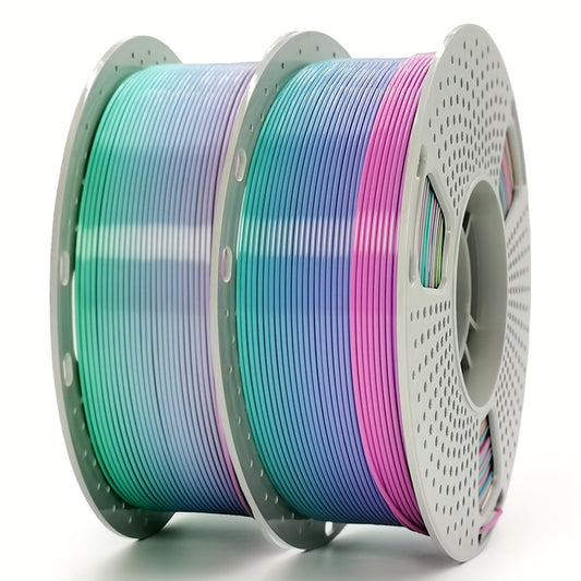 Gryddle PLA Rainbow 3D Printer Filament with Matte/Jelly/Crystal Color Shift - Multicolor FDM 3D Printing Supplies, Compatible with Most FDM Printers, 1.75mm Spool (0.55LB, ±0.03mm Dimensional Accuracy) for DIY & Creations -