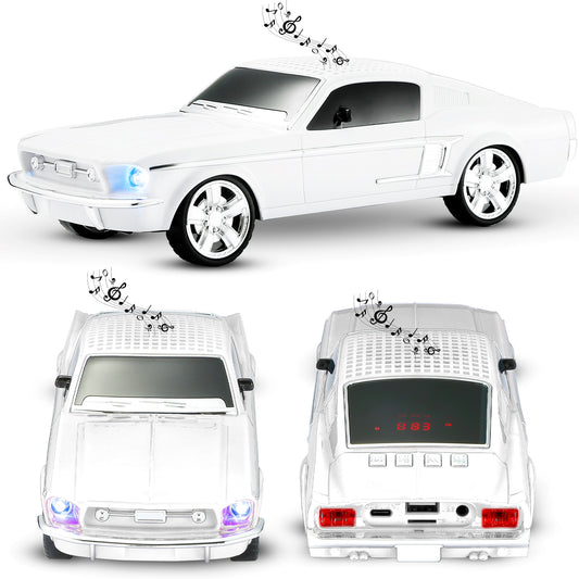 Fuzix WS-1967 Car Bluetooth Speaker – Retro Replica Design with LED Lights, Wireless Stereo Sound, FM Radio, USB/TF/AUX Input, Multiple Playback Modes, Rechargeable Battery, Clear High-Quality Audio, Perfect for Home, Travel, Parties & Festival Gifts