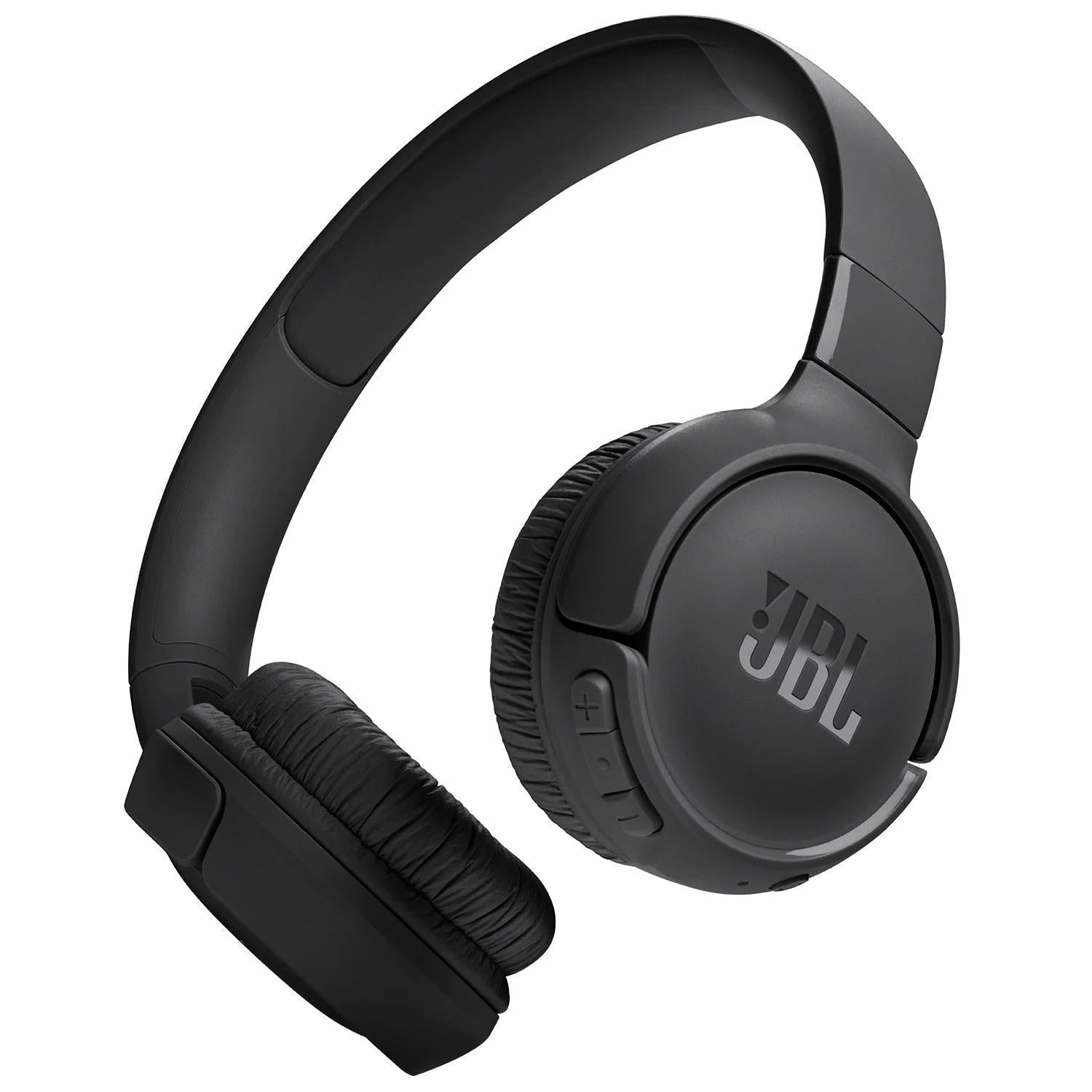 JBL Tune 525BT Wireless Earphones, Bluetooth In-Ear Headphones with Pure Bass Sound, Lightweight Neckband Design, Built-In Microphone, Hands-Free Calls, Long Battery Life – Black,