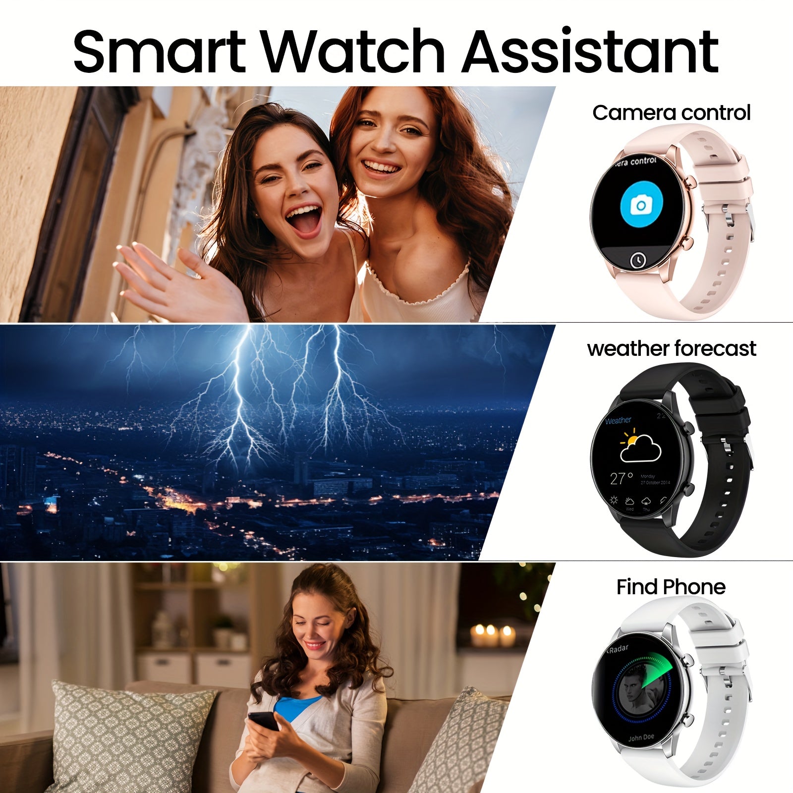 2025 Hot Round Model, 2.01 Large Screen, Smart Watch, With Wireless Call (answer/ Make/ Reject Calls) For Men And Women, With 100 Sports Modes, Sleep Monitor, With Game/ Weather/ Calculator/ Pedometer - For Android IPhone. A Must-have For Gifts!