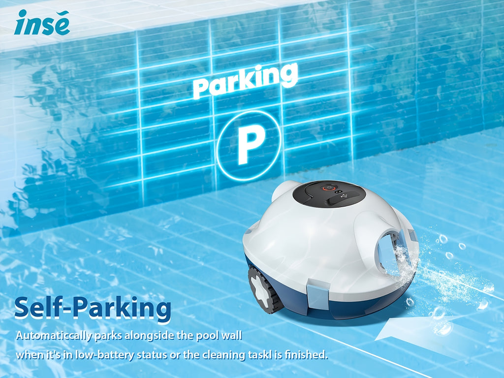 [Smart Pool Cleaning Robot] New Smart Pool Cleaning Robot -Say Goodbye to Manual Cleaning! INSE Cordless Pool Robot Effortlessly Maintains Your Pool with Full Automation, Saving You Time and Effort.Precision Navigation + Powerful Cleaning!Keeps Your Pool