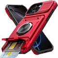 Phone Case: Shockproof with Card Slot, Phone Case & Protective Cover Compatible for IPhone17, 17Air, 17 Pro And 17 Pro Max, for iPhone 16 Pro Max 15 Pro 14 Plus 13 PM 12 11 Mini. Also Fits iPhone 17 Series Models with Card Storage Function.Ring