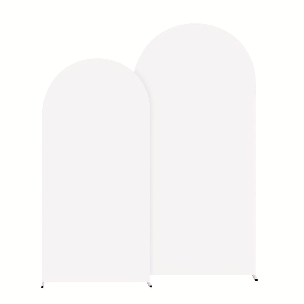 2D Flat, Two Different-sized And Styled Wedding Arch Banner Covers with Stretchable, Wear-resistant And Wrinkle-free Fabric, Tight-fitting Arch Covers Suitable for Wedding Ceremonies, Gender Reveals And Birthday Parties.