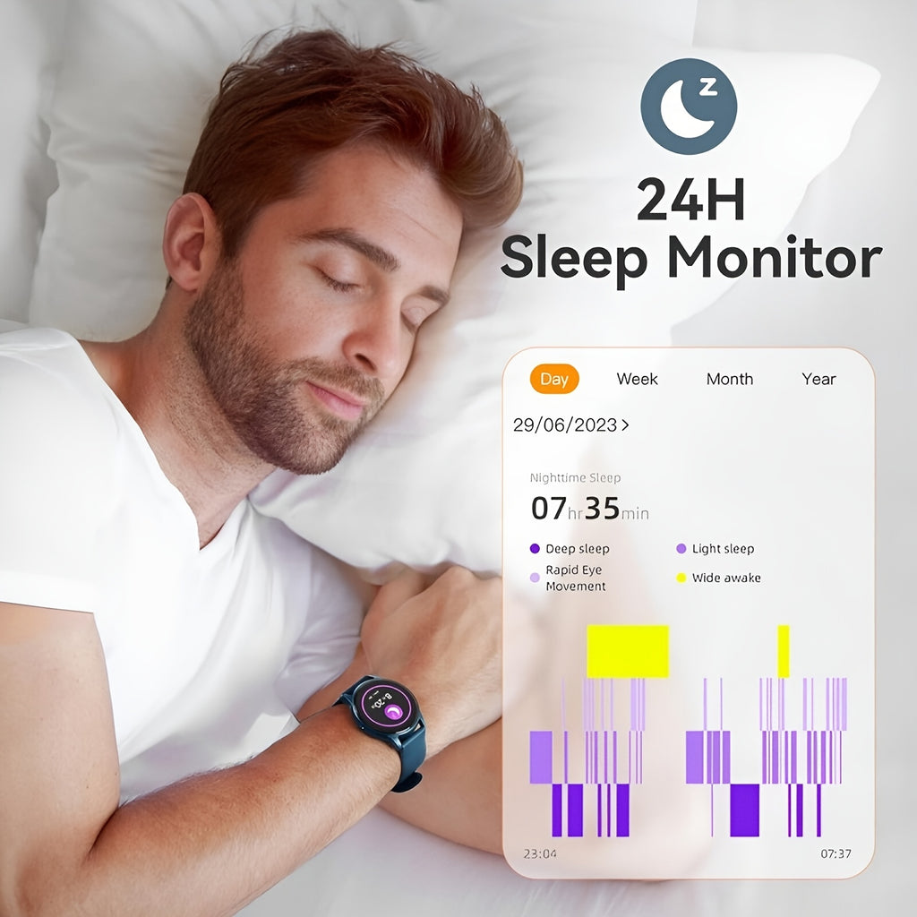 Smartwatches Offer Various Features Such As Wireless Calling, Message Notifications, AI Voice Assistance, Sleep Tracking, Calorie Counting, Step Counting, And Multiple Sports Modes Suitable for Different Fitness And Outdoor Activities