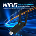 Wireless USB WiFi Adapter for PC - 1800Mbps Dual 5Dbi Antennas 5G/2.4G WiFi Adapter for Desktop PC Laptop Windows11/10/8/7, Wireless Adapter for Desktop Computer Network Adapters