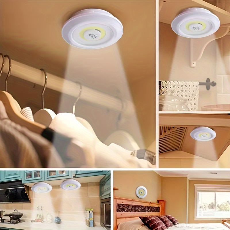 Set of 5 LED Punk Lights - Wireless, Remote-Operated, Magnetic Adhesive Night Lights Suitable for Hallways, Bathrooms, Bedrooms, Kitchens, Cabinets, And Stairs Home Decoration with Easy Setup