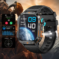 2.01 Inch HD Large Screen Smart Watch Wireless Call Fitness Tracker Calorie Counter Pedometer Deep LED Light Outdoor Compass Compatible with Android/Apple Phones Large Battery Long Standby Couple Men Women Gift Watch