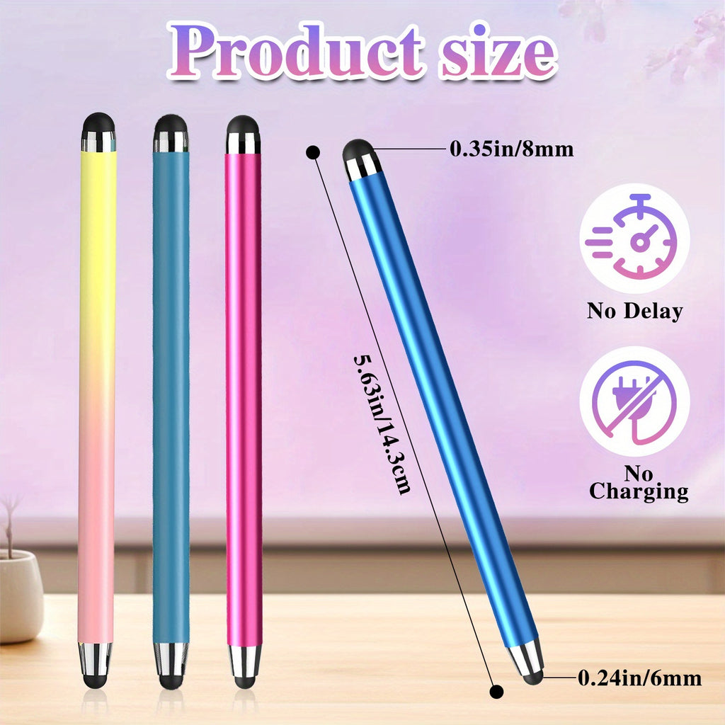 [Universal Stylus Pen] 2in 1 Universal Stylus Pen for iPad for iPhone Android Phone for Galaxy Tablets Laptops Chromebook All Touch Screens(30 Stylus+60Tips)