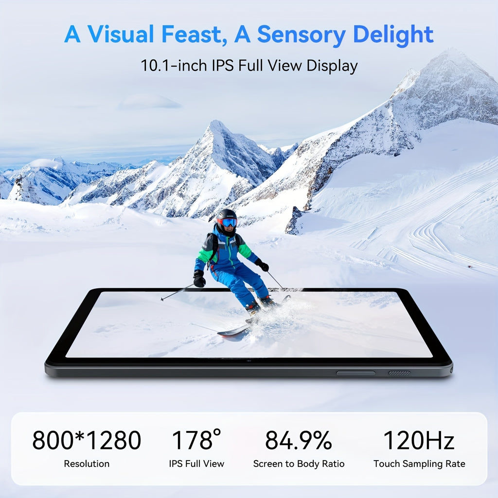 [2in 1 Tablet] Android 15 Tablet Latest Tablets, 10.1 Inch Tablet 8GB RAM 128GB ROM, 8000mAh Battery 2in 1 Tablet with Keyboard, Case, Stylus Without Electricity., Tablet PC, 5G Wifi, 5MP+16MP Dual Camera, 1280 * 800 FHD IPS Screen, Tablet, Pad