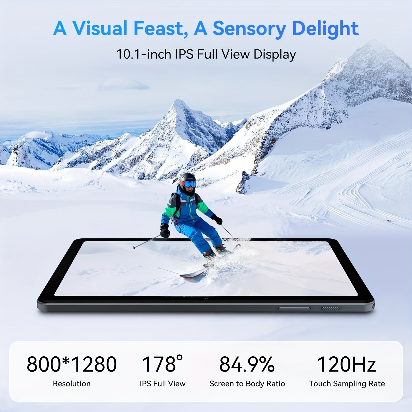 [2in 1 Tablet] Android 15 Tablet Latest Tablets, 10.1 Inch Tablet 8GB RAM 128GB ROM, 8000mAh Battery 2in 1 Tablet with Keyboard, Case, Stylus Without Electricity., Tablet PC, 5G Wifi, 5MP+16MP Dual Camera, 1280 * 800 FHD IPS Screen, Tablet, Pad
