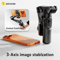 [Gimbal Stabilizer] AOCHUAN Foldable Portable Gimbal: 3-axis Stabilization, 360-degree Rotation, AI Automatic Face Tracking, Built-in Extendable Pole, Magnetic Wireless Remote Control With Panoramic Gesture Control Ideal For Vlogging