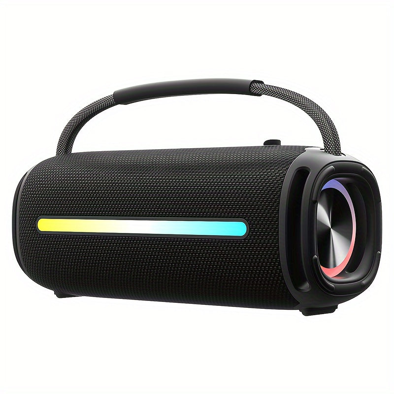 Update 50W Wireless Speaker - Portable High Quality Speakers, Powerful Sound And Deep Bass, Support U Disk/TF Card Play, FM Radio Speaker with LED Lights - for Party, Camping