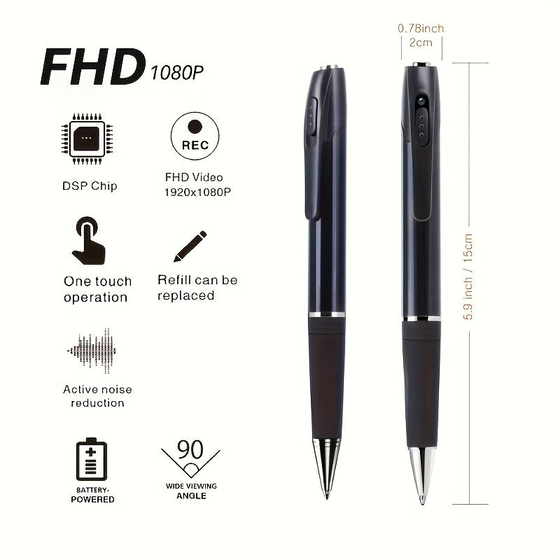 [1080P] 1pc Portable Camera with Video 1080P FHD Security Camera, Indoor/Outdoor Surveillance Camera, Camera, Body Camera Recording, Small Security Camera Optional No Card/ 32GB/ 64GB Card Specs, Perfect Use for Lectures, Class, Office, Business Meeting