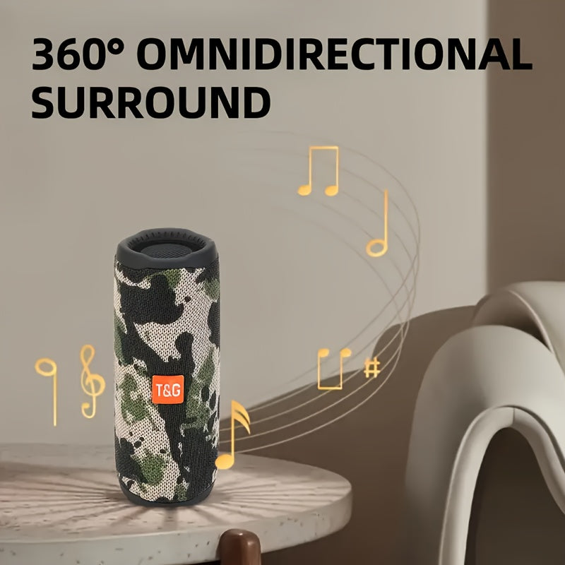 TG365 Wireless Speaker with LED Light | Portable Outdoor Wireless Speaker | Built-In Microphone, TWS Stereo, Supports Audio Cable, Micro SD/TF Card, Hands-Free Calling/Fm/Tf Card/Usb Drive, Enhanced Shock Resistance, Birthday Party Gifts