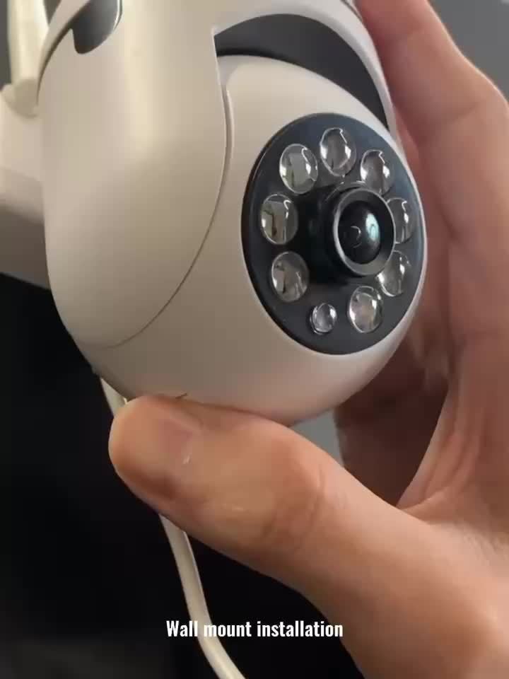 [Wireless Camera] 2pcs Wireless Camera, AI Motion Detection, Dual-Band Wifi, 355° Pan And Tilt, Video, Two-Way Audio, Full Color Night Vision, Cloud And SD Storage