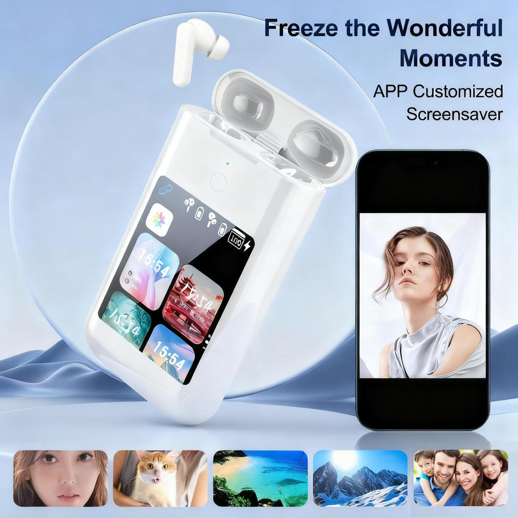 The New 3-in-1 Wireless LED Touch-screen Rechargeable Multimedia Earphones Feature HiFi Stereo Sound, Multiple EQ Sound Modes, And A Long 5000mAh Battery Life, Making Them Suitable for Travel, Outdoor Activities, And Work.