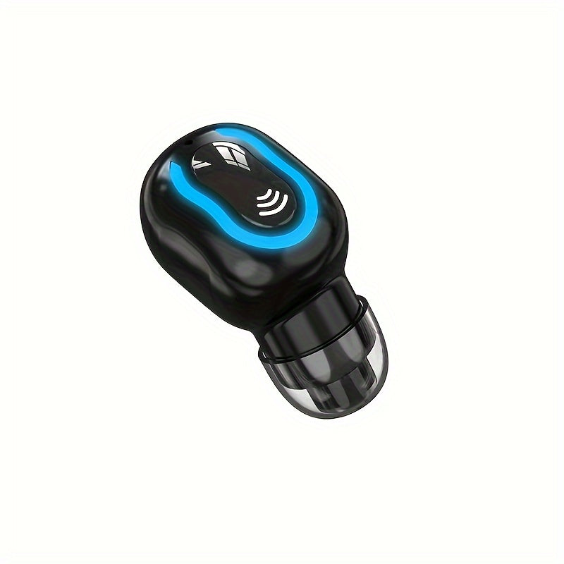1 Pc Wireless Earphone Long Standby With Microphone Mini Invisible Headset  In-Ear For Running Gym Exercising Cycling Sports For IOS/Android