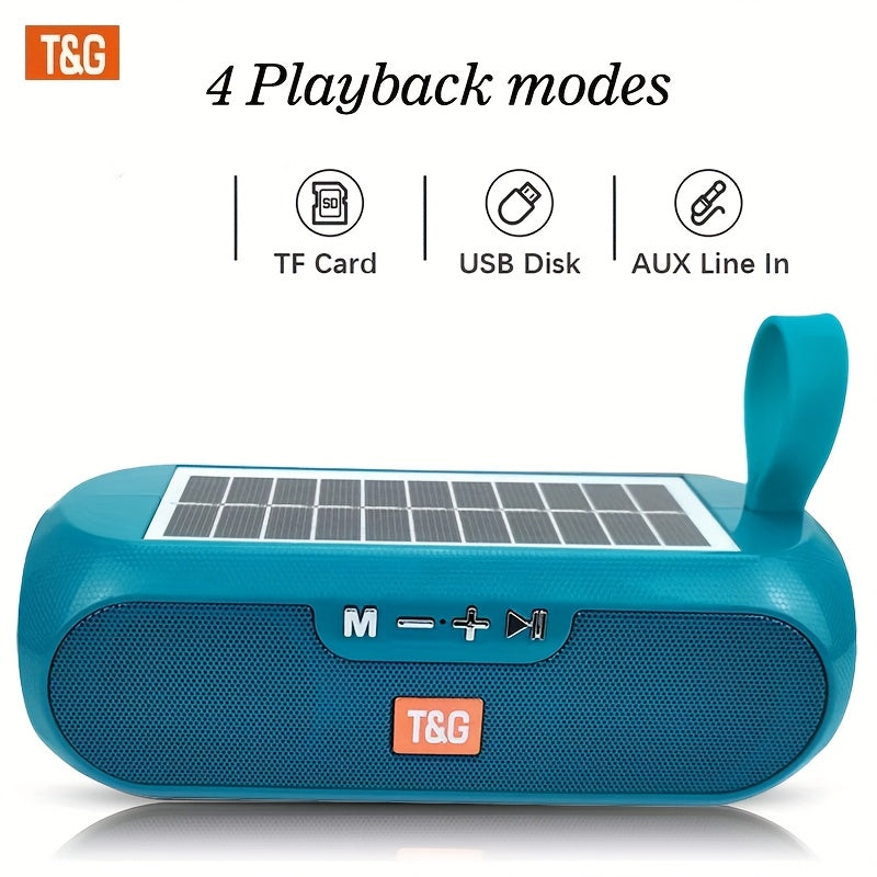 TG182 Solar Speaker Is a Wireless Outdoor Speaker That Connects to Mobile Phones, Tablets, Computers, And Tvs. It Features a 10W USB Portable Design, Supports TF Cards, FM Radio, And Has an Auxiliary Input