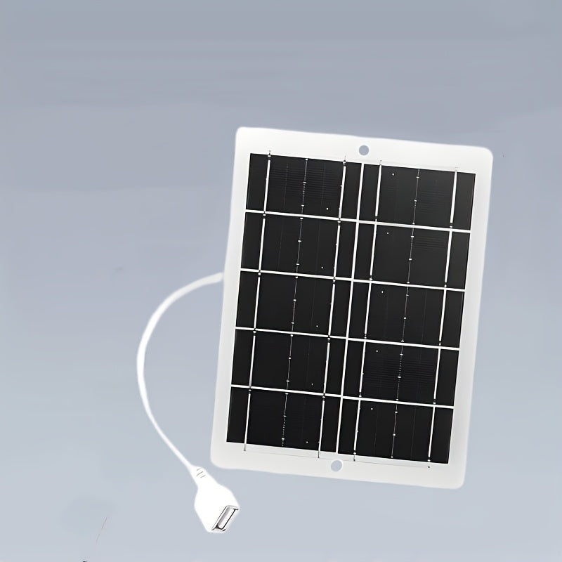 [Portable Solar Charging Panel] 1pc Portable Solar Charging Panel - 5V USB Power Regulator with 2.5A Output, Lightweight Compact Design for Outdoor Camping, Home Backup Power, Compatible with Phones, Power Banks, Flashlights, Fans, and Solar Phone Charger