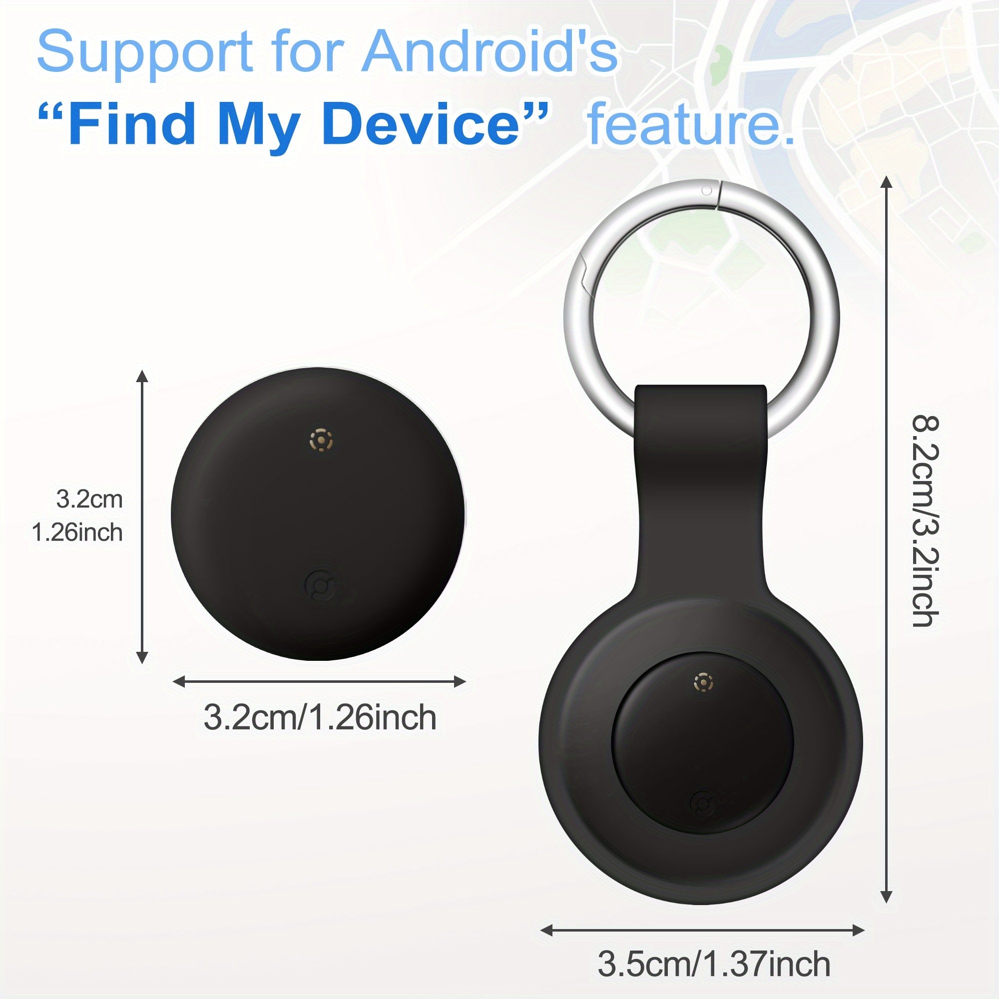 4 Pack Android Air Tracker, for Android Phones Item Locator Google Certified Key Finder/Luggage Tracker/Item Locator Compatible with Google Find My Device App(Find Hub),, (Not for IOS)