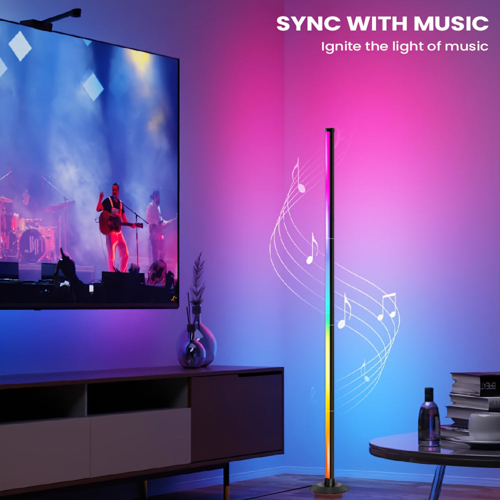 Smart LED Floor Lamp, Mood Lighting, Modern Minimalist Style, Backlight, APP/Remote, Dual Control | Home and Office Lighting, Bedside Decorative Lamp, Gaming and Study Decoration, Holiday and Birthday Gift, Halloween and Christmas Decoration