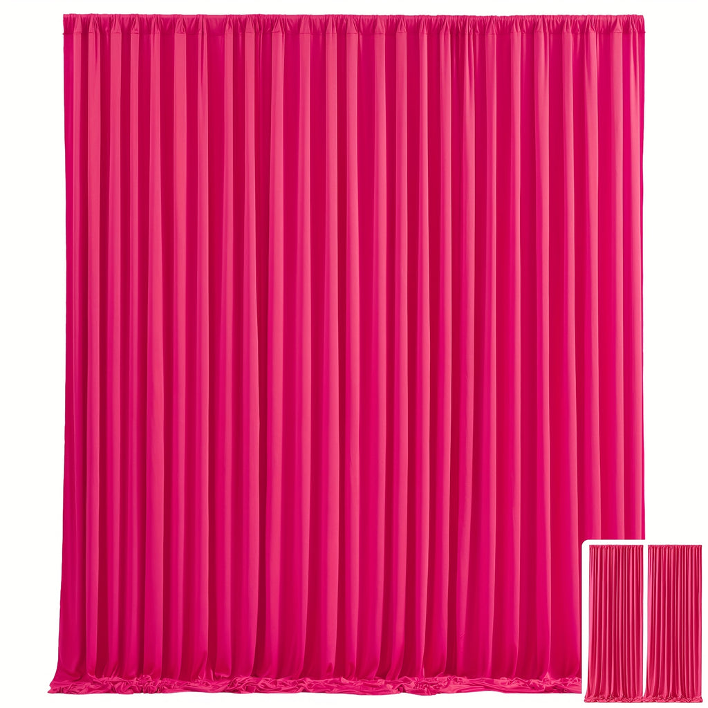 2pcs of High-End And Elegant Party Decoration Backdrop Cloth, Wear-Resistant, Wrinkle-Resistant, Soft And Smooth, Non-Transparent Party Decoration Backdrop Curtains, Suitable for Wedding, Birthday, Christening And Other Party Activities
